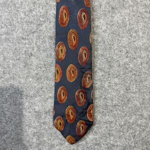 Burberry's London Men's Pure Silk Dark Blue and Red Dress Tie